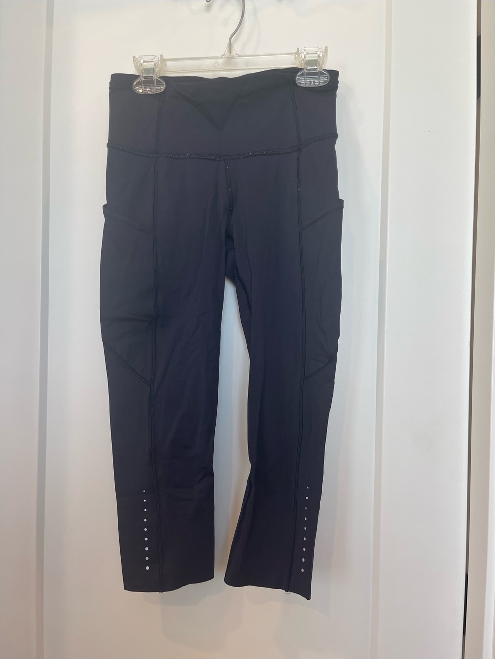 lululemon athletica Black Cropped High-Rise Leggings